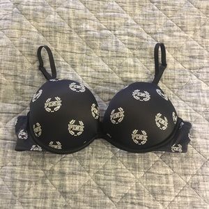 PINK Super Push-Up Bra — Black